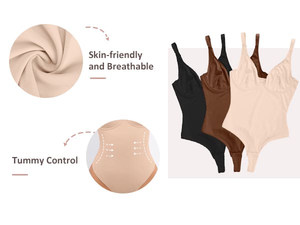 Selucy™ SculptLace V Bodysuit
