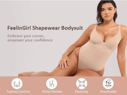 Selucy™ SculptLace V Bodysuit
