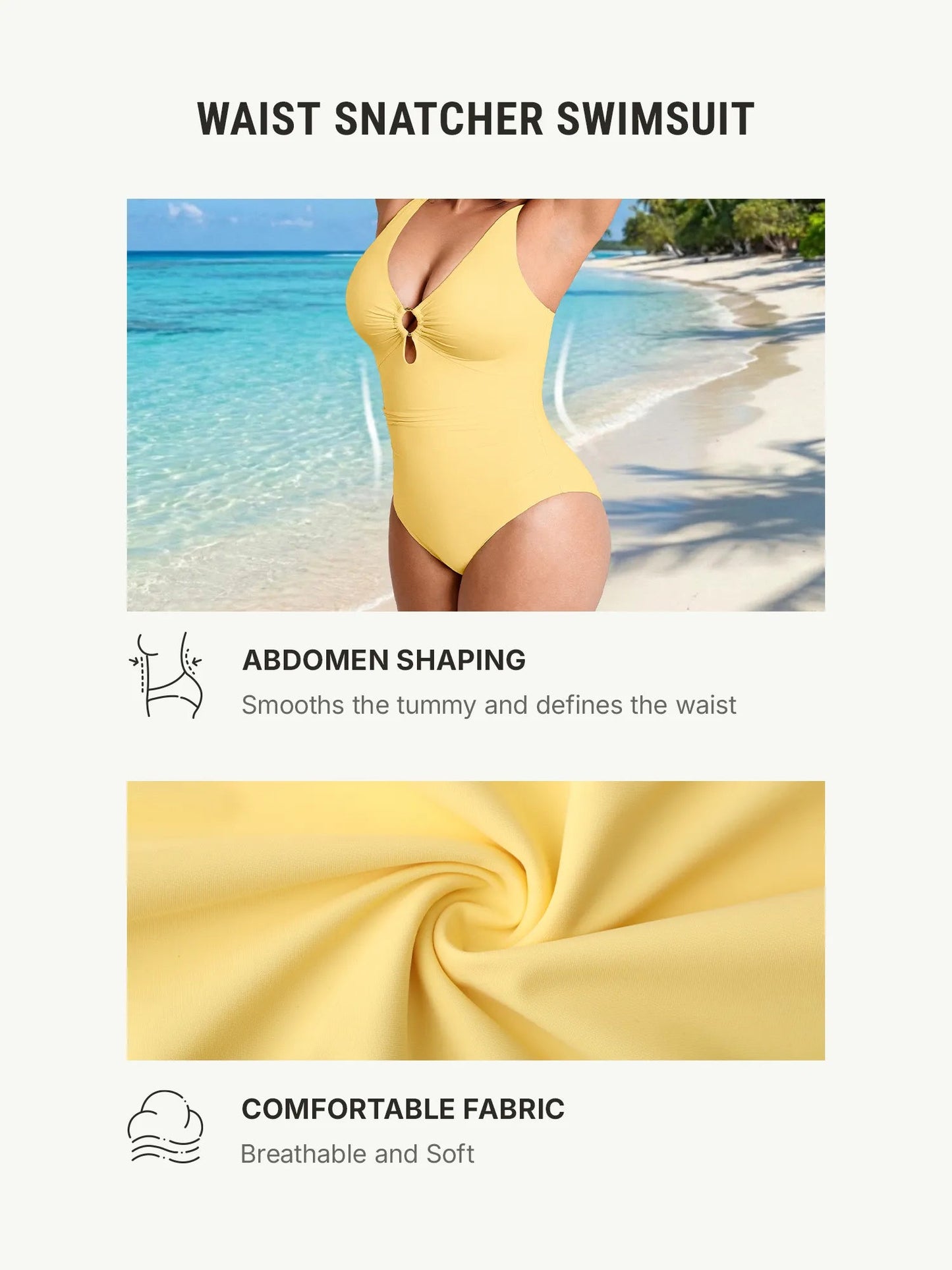 Selucy™ - Ruched Sculpting Swimsuit