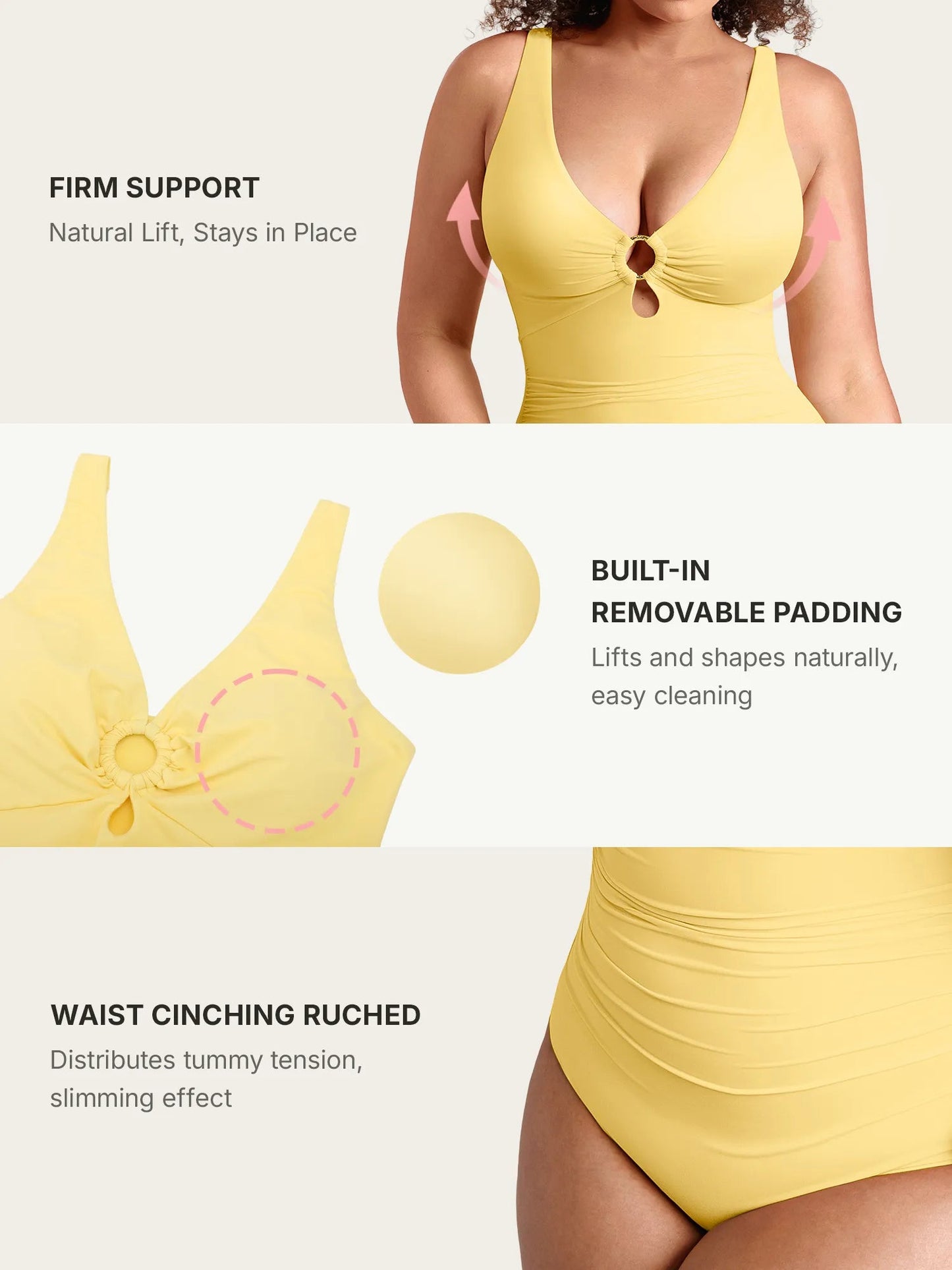 Selucy™ - Ruched Sculpting Swimsuit