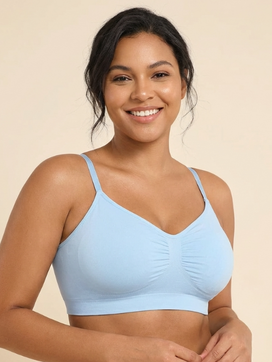 Selucy seamless contour bra baby blue for women