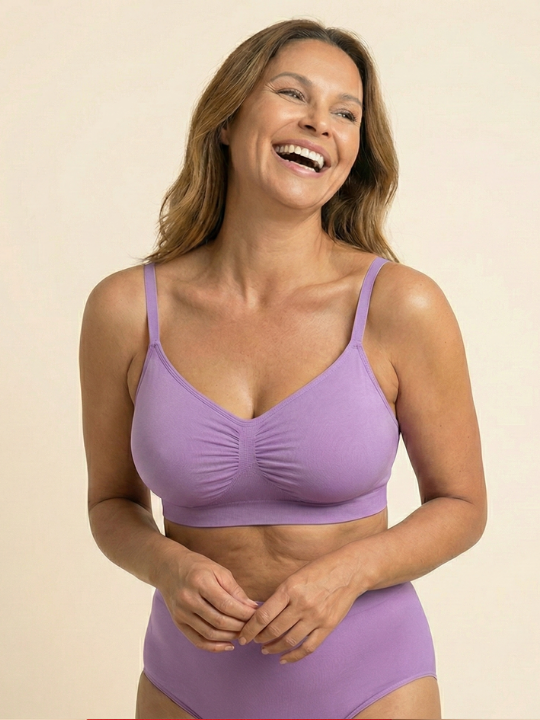 Selucy seamless contour bra purple for women