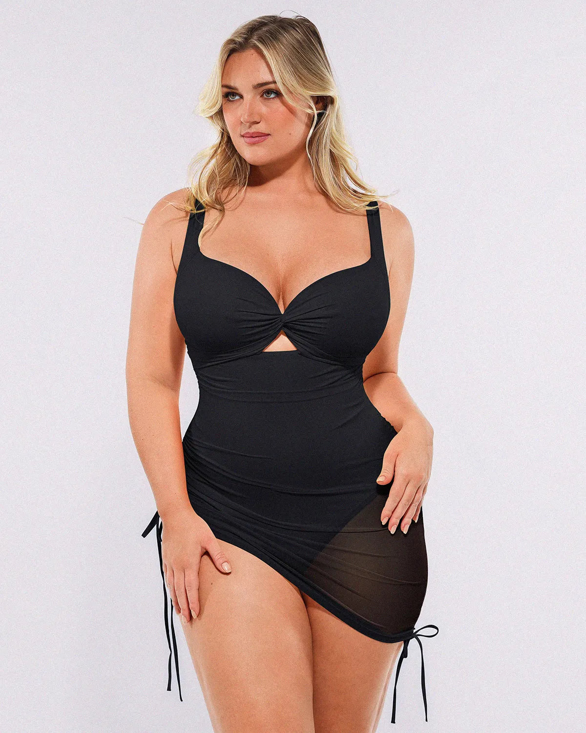 Selucy™ All-In-One Mesh Wrap Shaping Swimsuit