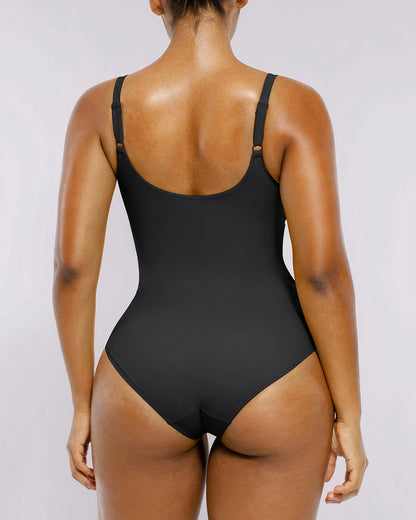Selucy™ Ribbed Cutout-Front Shaping Swimsuit