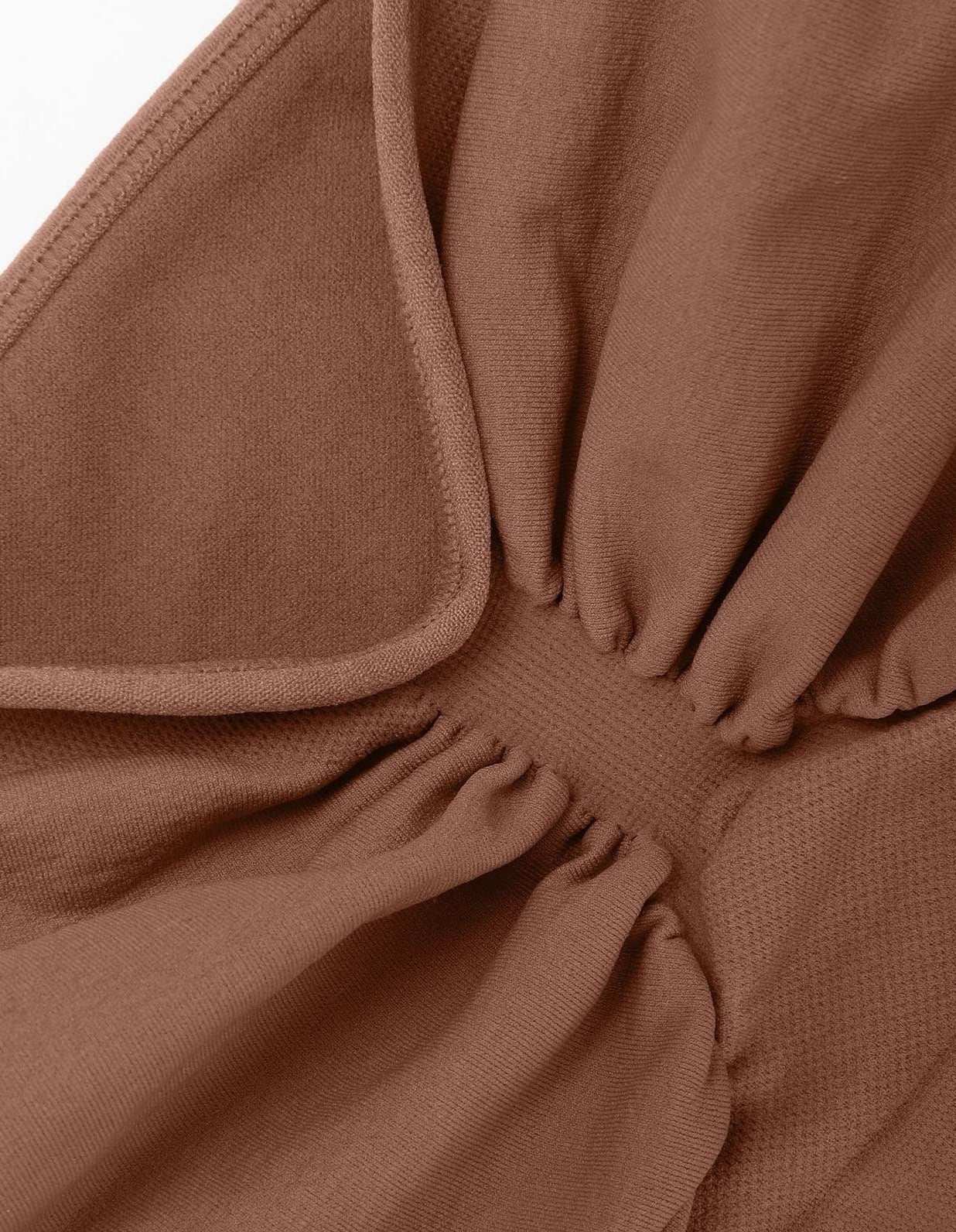 selucy seamless strapless contour bra brown scrunch
