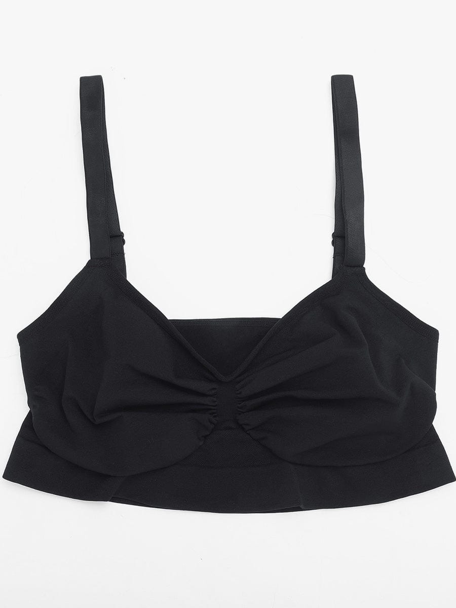 selucy-seamless-strapless contour bra black for women