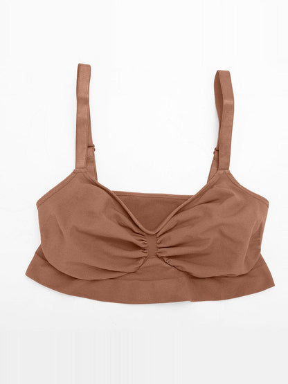 selucy-seamless-strapless-contour bra brown for women